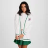Cardigan Country Club, C Logo floral brodé