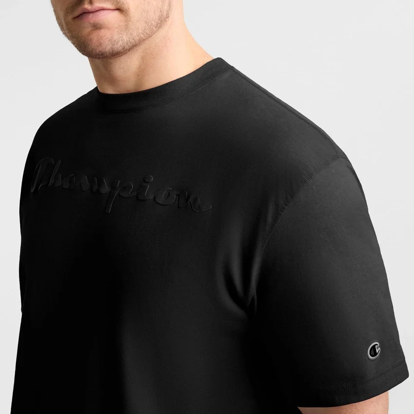Graphic T-shirt classique, Script Logo ton sur ton - Grandes tailles