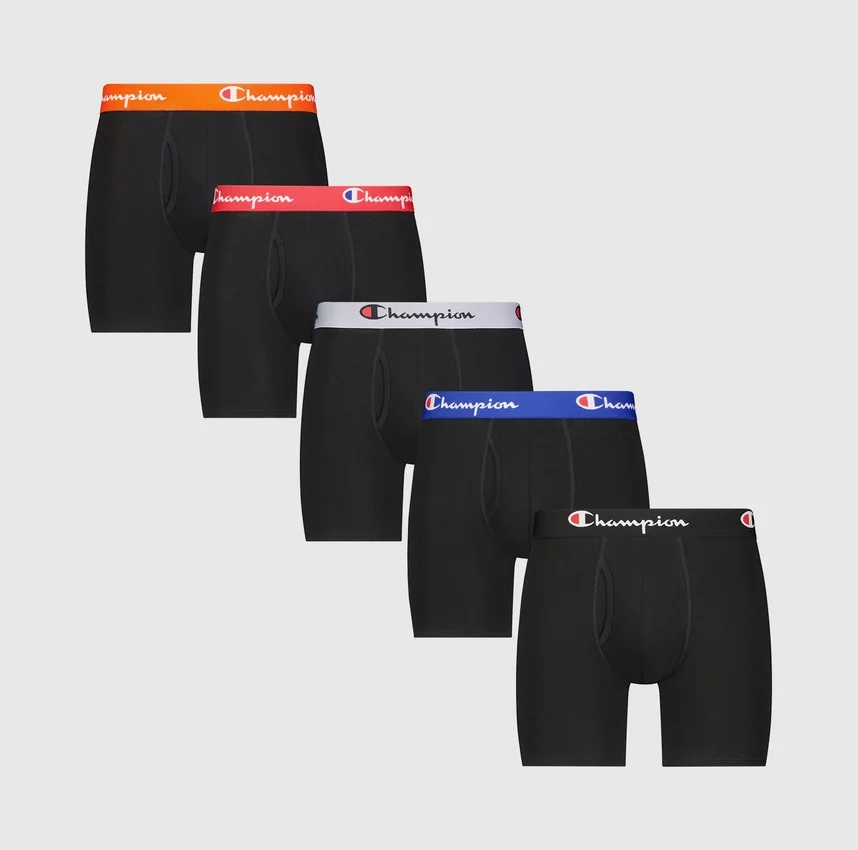 Lot de 5 boxers en coton stretch