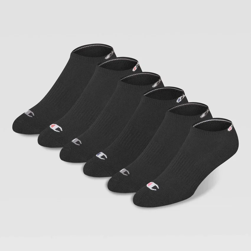 Lot de 6 paires de chaussettes basses rembourrées pour femme