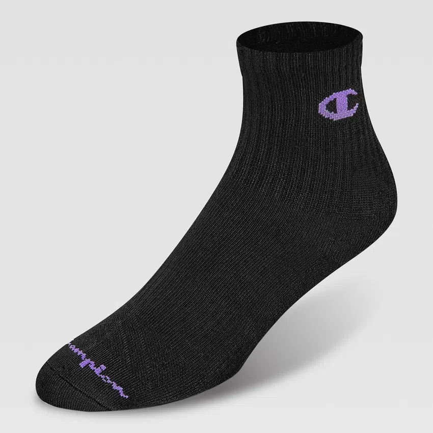 Lot de 6 paires de chaussettes hautes rembourrées pour femme