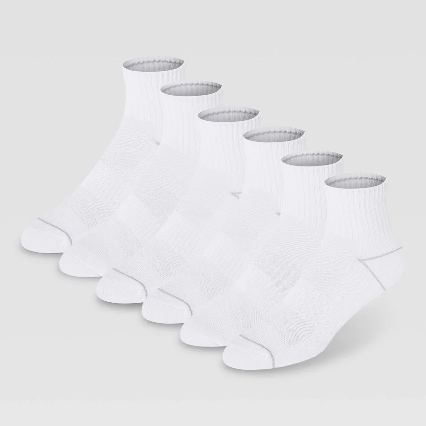 Lot de 6 paires de chaussettes mi-mollet rembourrées pour femme
