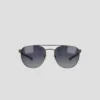 Lunettes d'aviateur polarisées pour homme en acier inoxydable ST-Shirtl