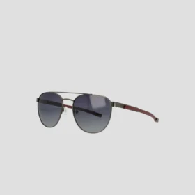 Lunettes d’aviateur polarisées pour homme en acier inoxydable ST-Shirtl