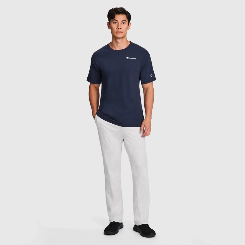 Pantalon de détente léger, ourlet ouvert, C Logo