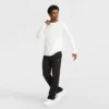 Pantalon de détente léger, ourlet ouvert, C Logo