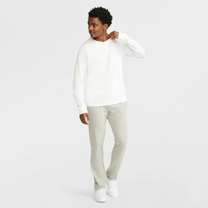 Pantalon de détente léger, ourlet ouvert, C Logo