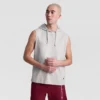 Sweat à capuche sans manches, C Logo brodé