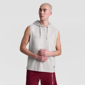 Sweat à capuche sans manches, C Logo brodé