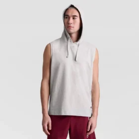 Sweat à capuche sans manches, C Logo brodé