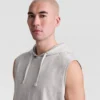 Sweat à capuche sans manches, C Logo brodé
