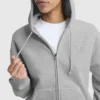 Sweat à capuche zippé en polaire Powerblend, C Logo
