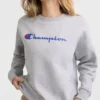 Sweat-shirt à col rond Powerblend, Script Logo