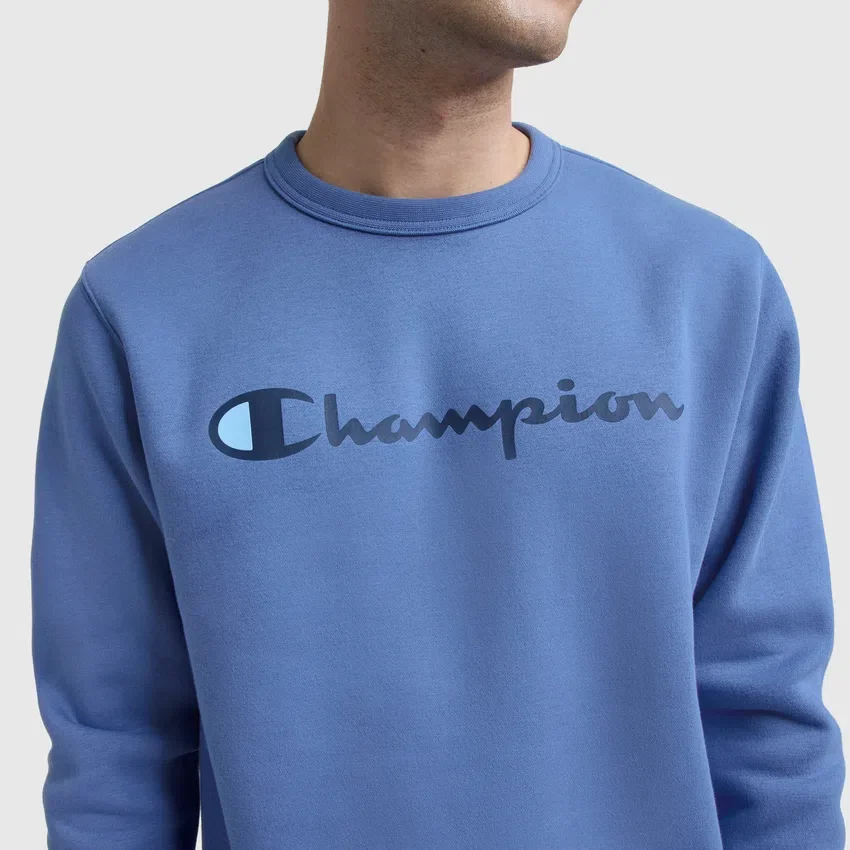 Sweat-shirt à col rond Powerblend, Script Logo