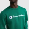 Sweat-shirt à col rond Powerblend, Script Logo