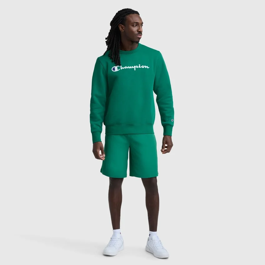 Sweat-shirt à col rond Powerblend, Script Logo