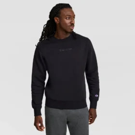 Sweat-shirt à col rond Powerblend, Script Logo ton sur ton