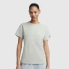 T-shirt classique, inscription ton sur ton sur la poitrine gauche