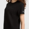 T-shirt classique, inscription ton sur ton sur la poitrine gauche