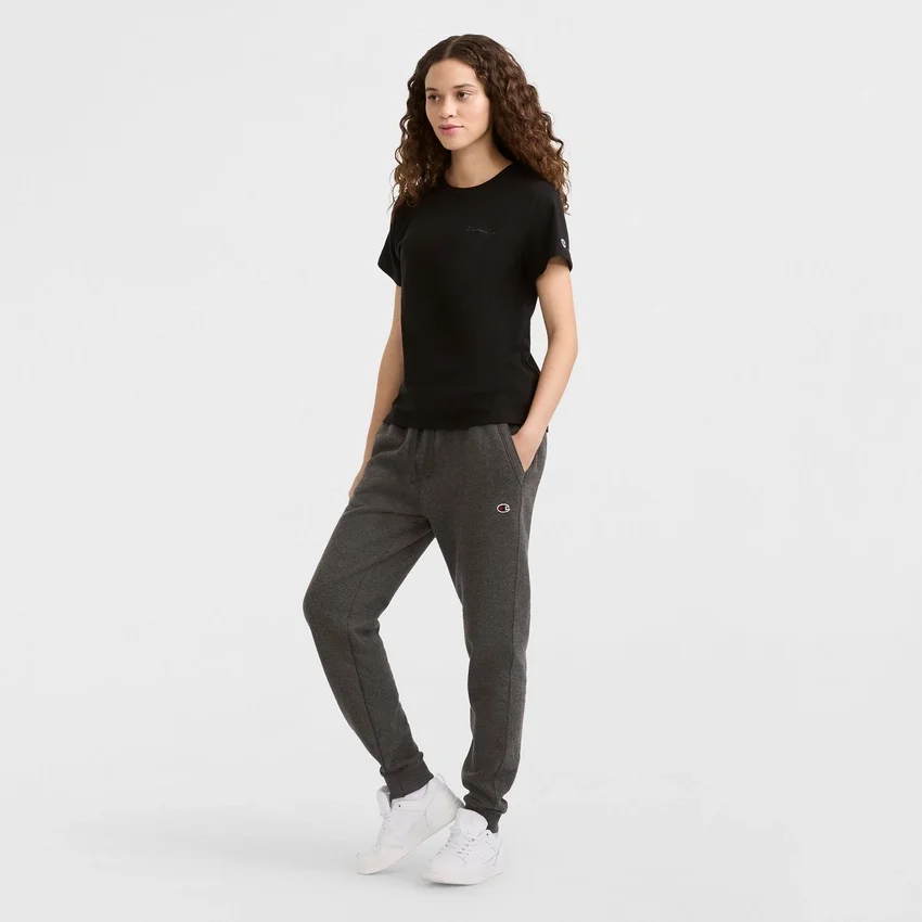 T-shirt classique, inscription ton sur ton sur la poitrine gauche