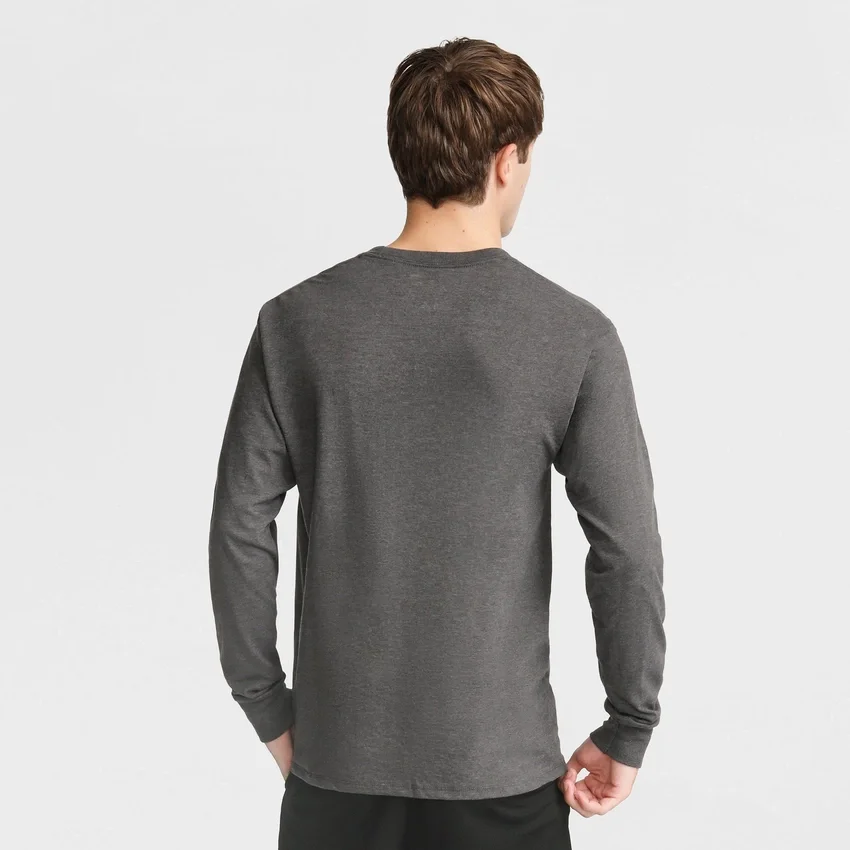 T-shirt classique à manches longues, C Logo brodé