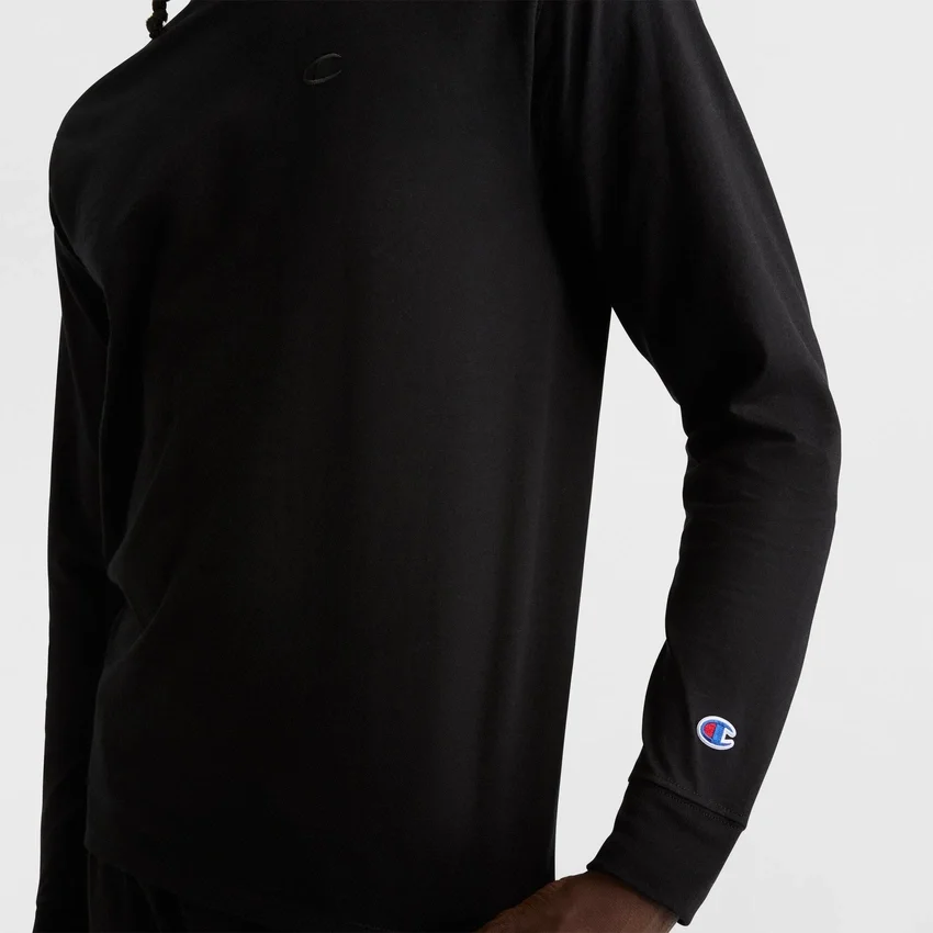 T-shirt classique à manches longues, C Logo brodé