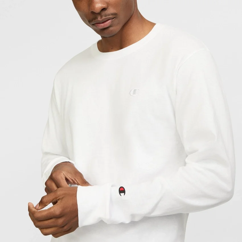 T-shirt classique à manches longues, C Logo brodé