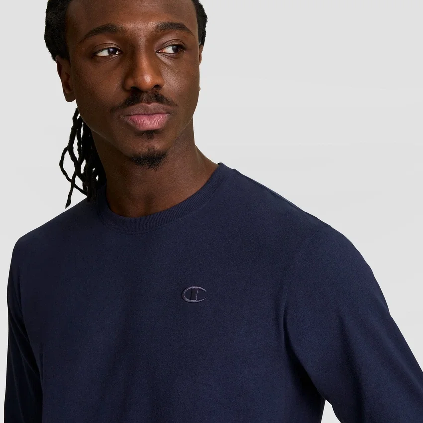 T-shirt classique à manches longues, C Logo brodé