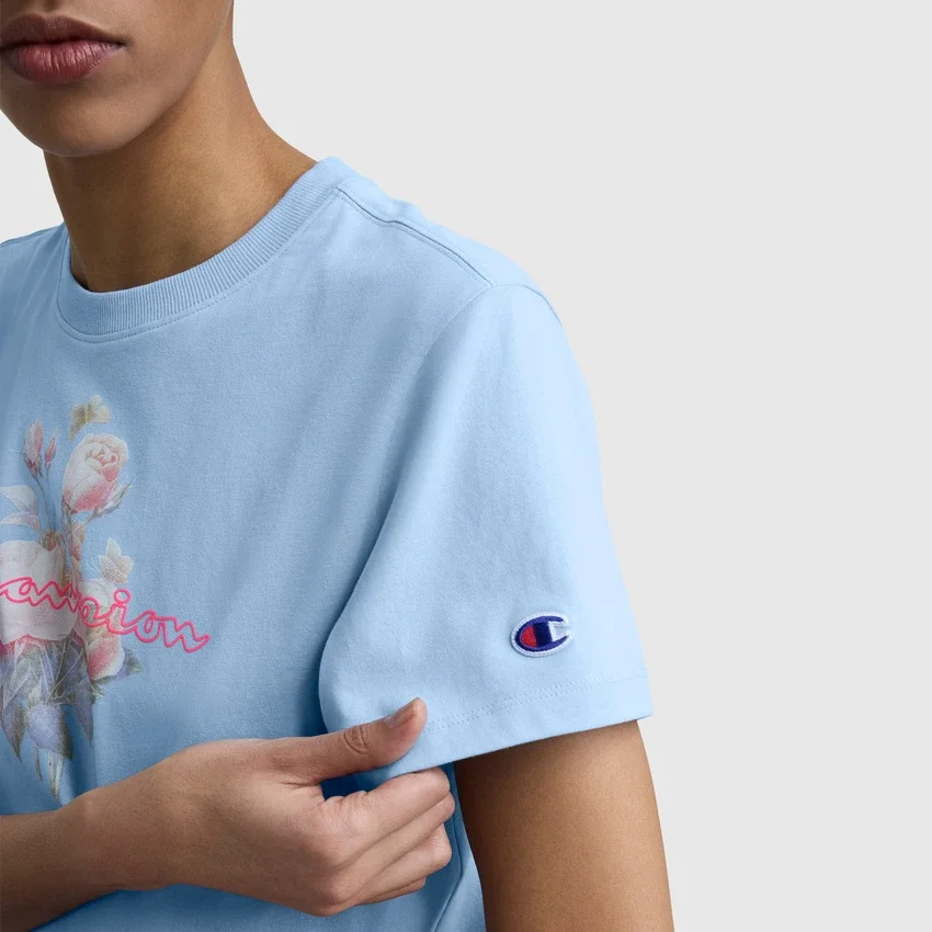 T-shirt graphique « Blurred Roses », C Logo