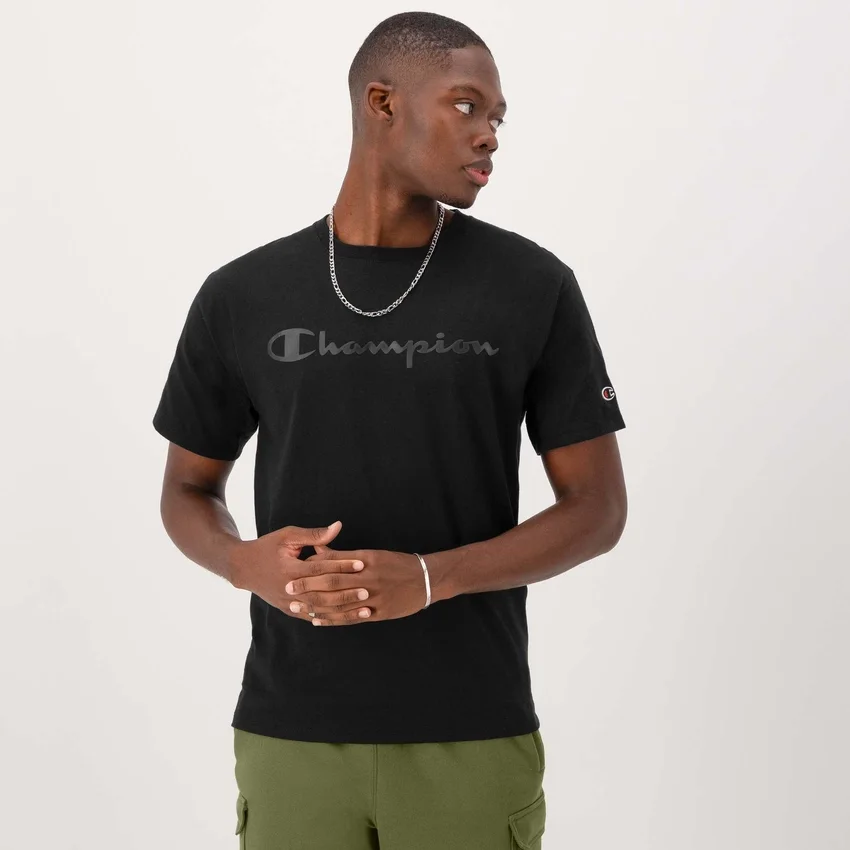 T-shirt graphique classique, Script Logo ton sur ton