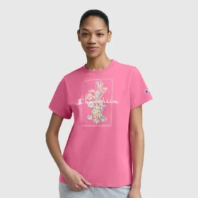 T-shirt à motif « Bouquet peint », C Logo