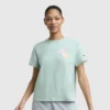 T-shirt à motif « C » floral en maille, C Logo