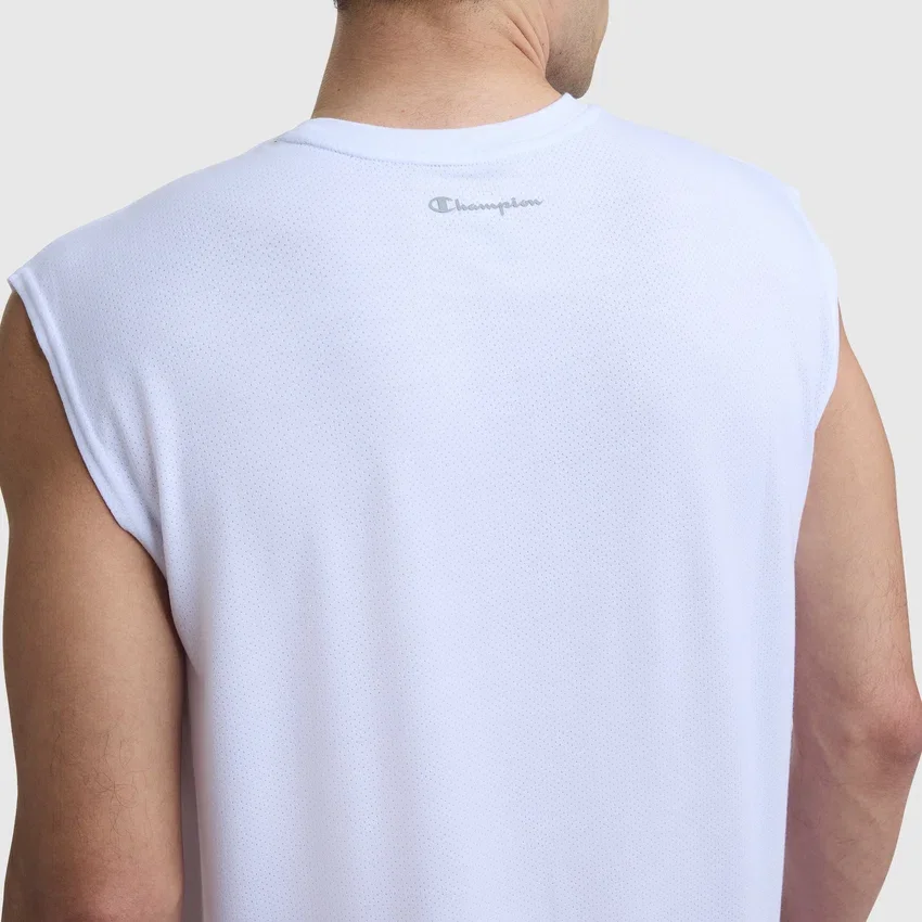 T-shirt musclé à col rond Sport, Script Logo